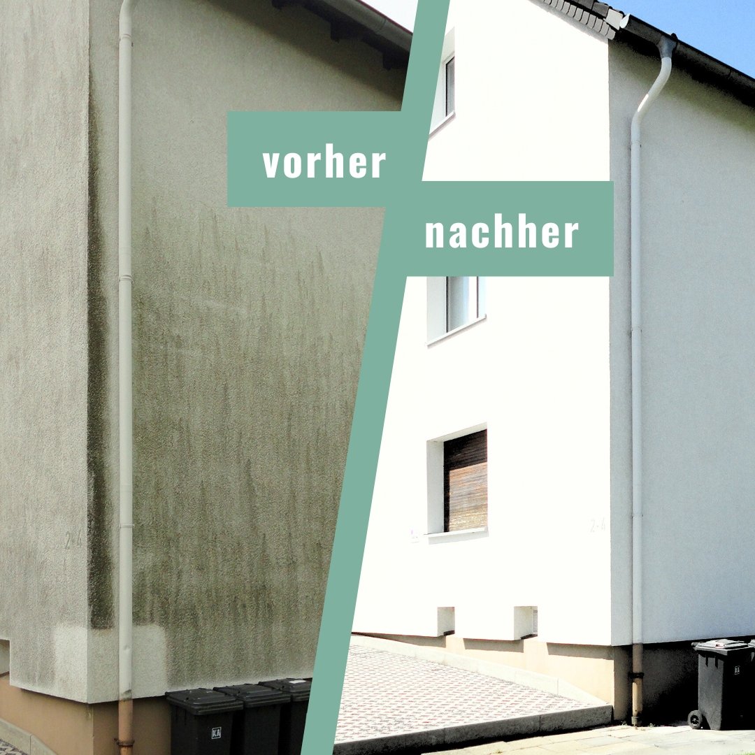 Fassade Vorher-Nachher Vergleich